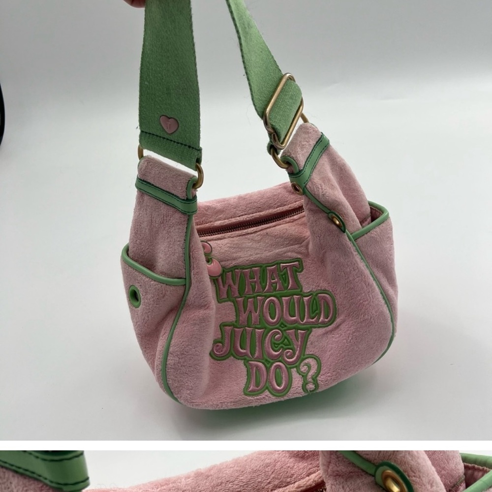 COPY - COPY - ISO Vintage Y2K Juicy Couture Pink and Green Purse